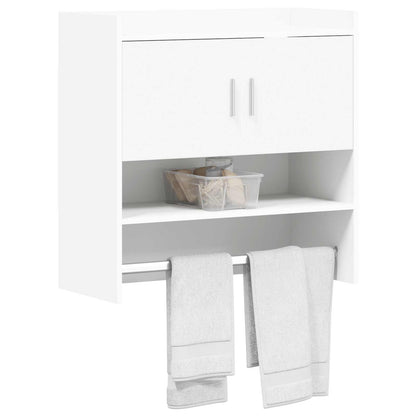 Wandplank Muurmontage Wit 80 x 36 x 80 cm Bewerkt hout