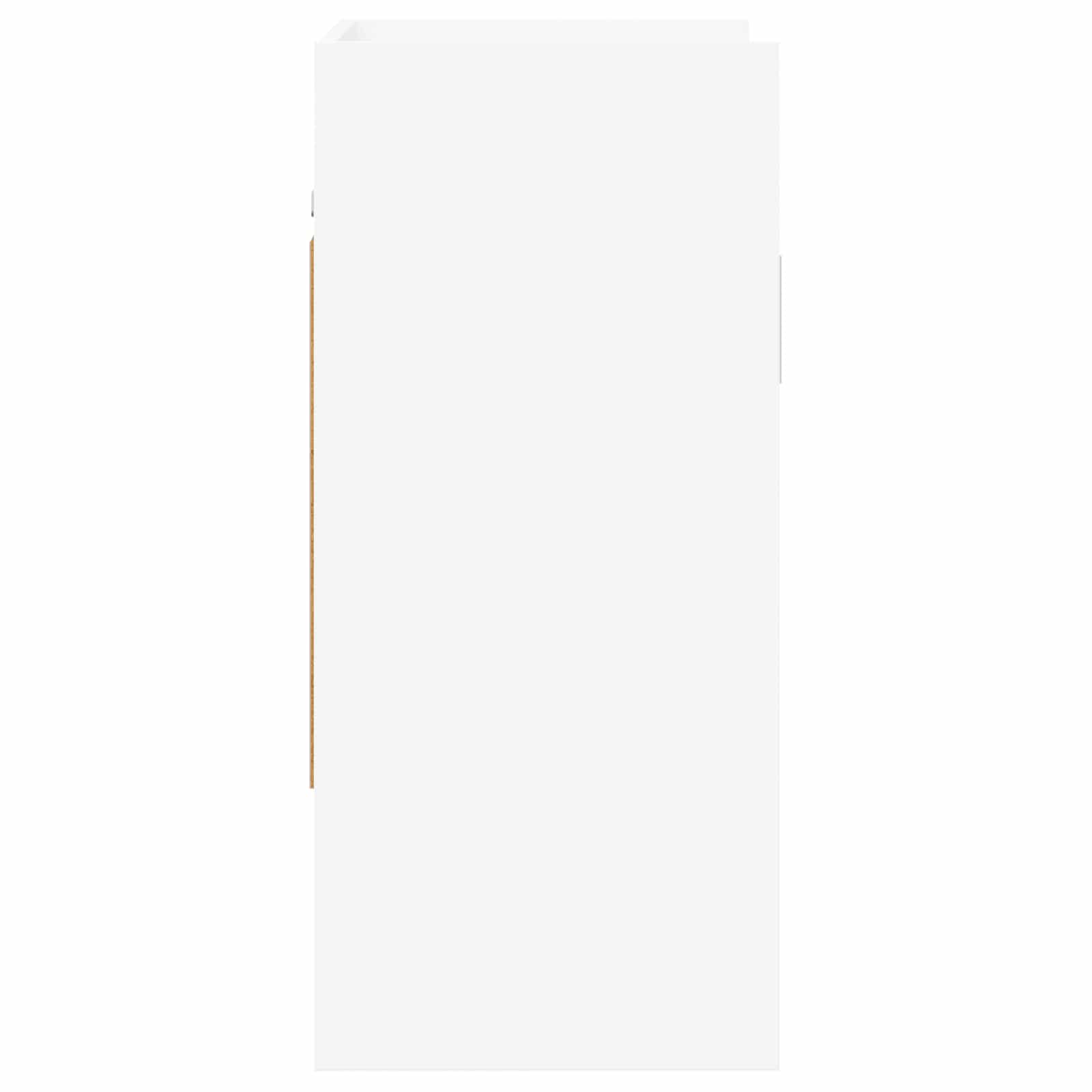 Wandplank Muurmontage Wit 80 x 36 x 80 cm Bewerkt hout