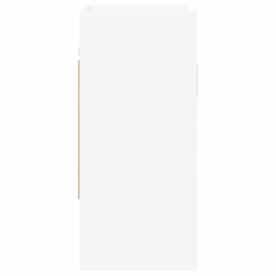 Wandplank Muurmontage Wit 80 x 36 x 80 cm Bewerkt hout