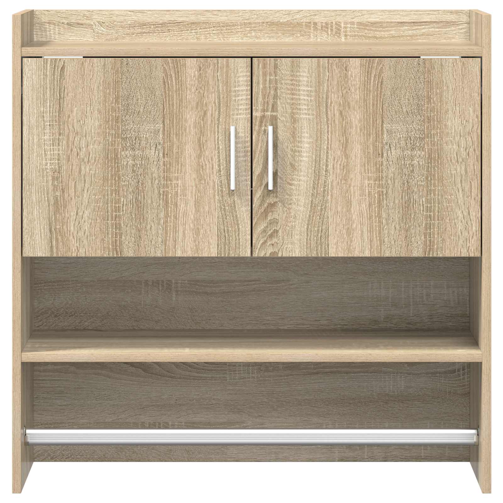Wandplank Muurmontage Sonoma Eiken 80 x 36 x 80 cm Bewerkt hout