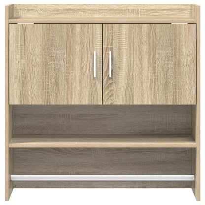 Wandplank Muurmontage Sonoma Eiken 80 x 36 x 80 cm Bewerkt hout