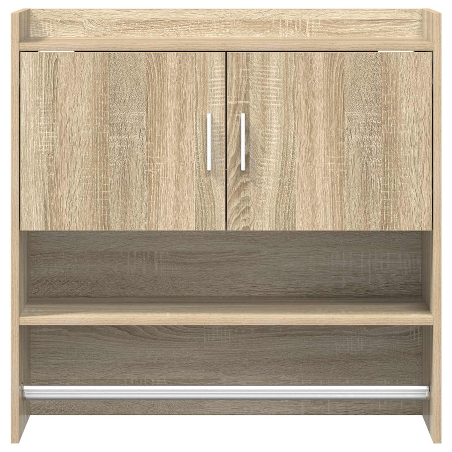 Wandplank Muurmontage Sonoma Eiken 80 x 36 x 80 cm Bewerkt hout