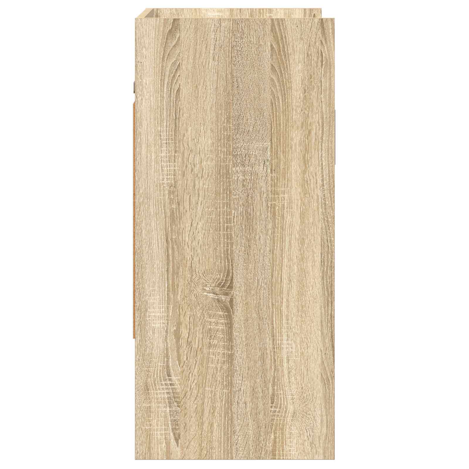 Wandplank Muurmontage Sonoma Eiken 80 x 36 x 80 cm Bewerkt hout