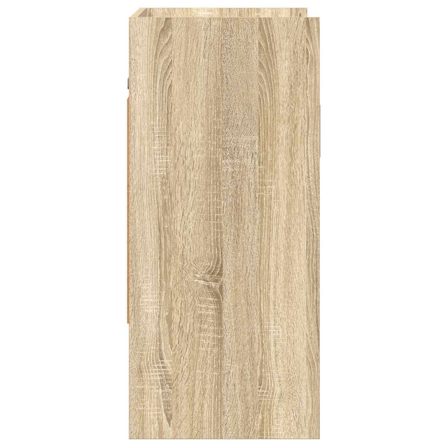 Wandplank Muurmontage Sonoma Eiken 80 x 36 x 80 cm Bewerkt hout