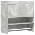 Wandplank 80x36x80 cm betongrijs bewerkt hout muurmontage
