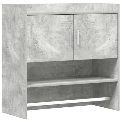 Wandplank Muurmontage Betongrijs 80 x 36 x 80 cm Bewerkt hout