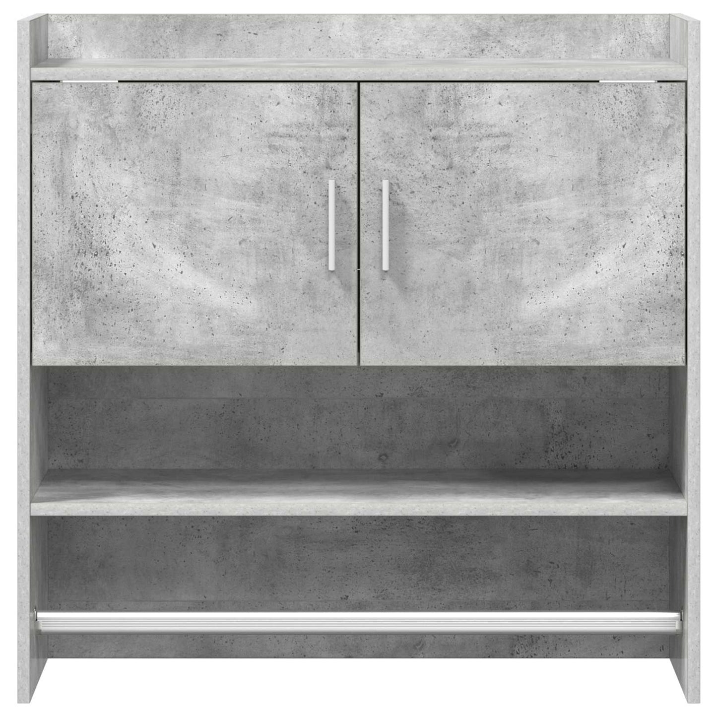 Wandplank Muurmontage Betongrijs 80 x 36 x 80 cm Bewerkt hout