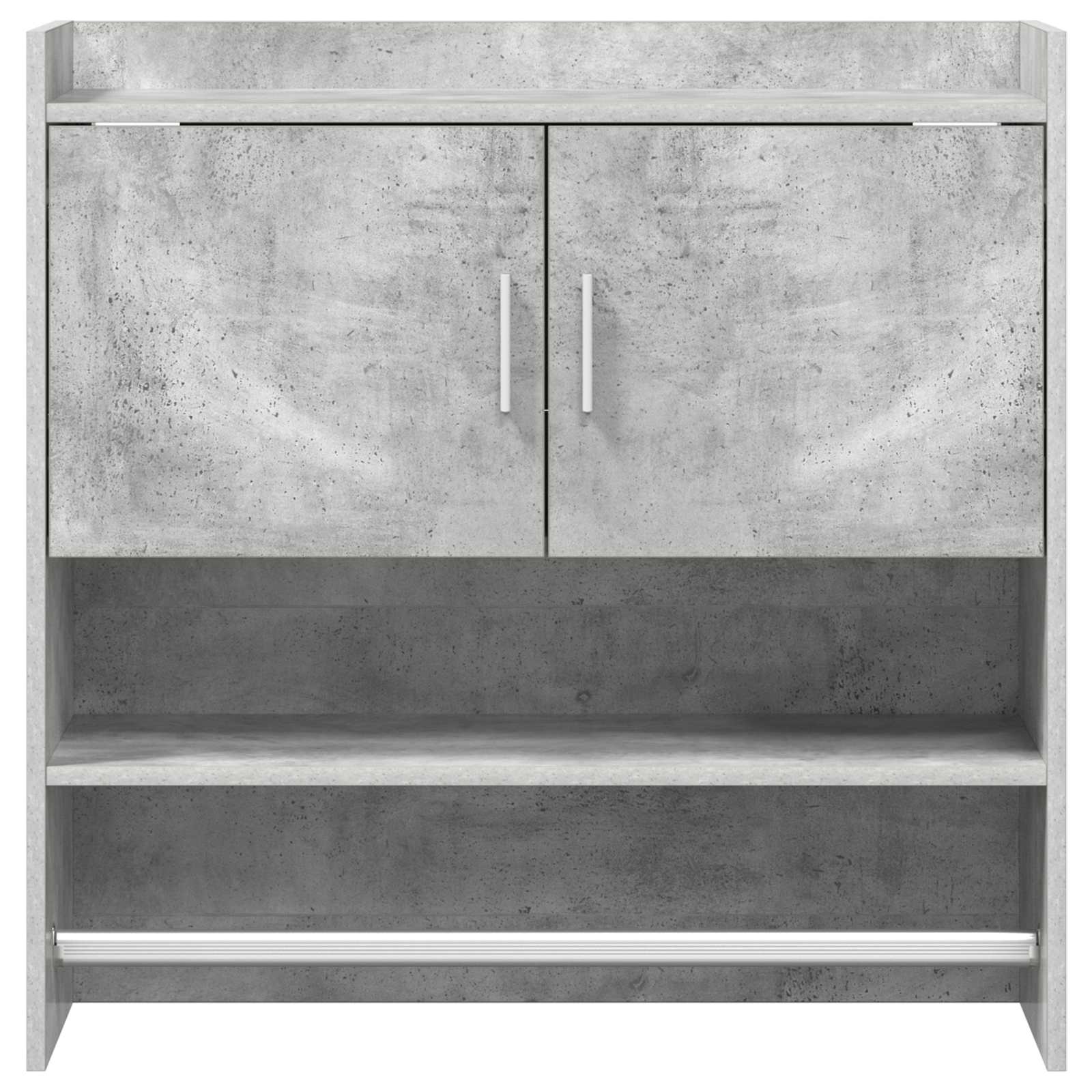 Wandplank Muurmontage Betongrijs 80 x 36 x 80 cm Bewerkt hout
