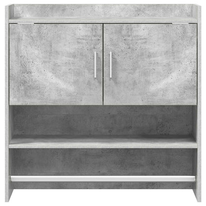 Wandplank Muurmontage Betongrijs 80 x 36 x 80 cm Bewerkt hout