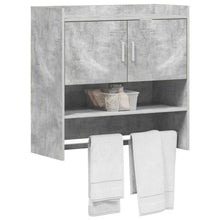 Wandplank Muurmontage Betongrijs 80 x 36 x 80 cm Bewerkt hout