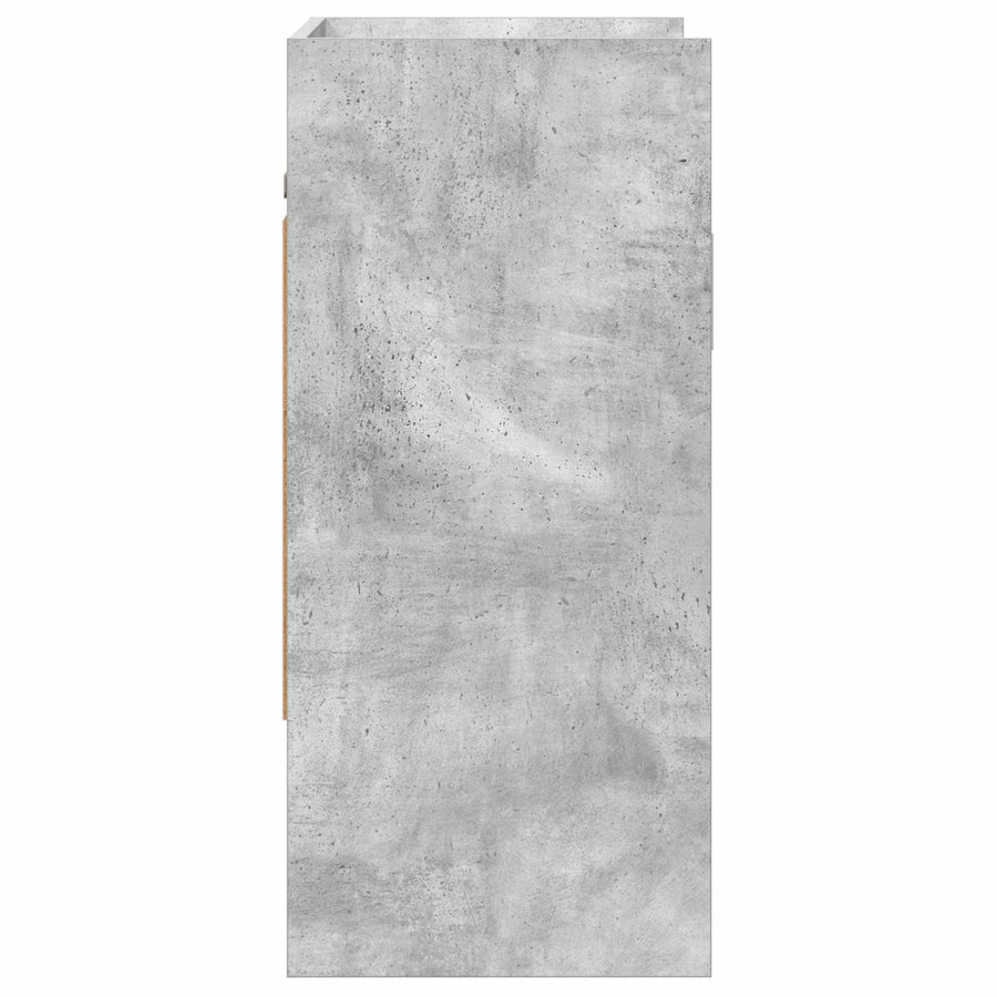Wandplank Muurmontage Betongrijs 80 x 36 x 80 cm Bewerkt hout