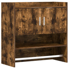 Wandplank Muurmontage Gerookt eiken 80 x 36 x 80 cm