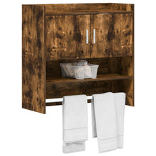 Wandplank Muurmontage Gerookt eiken 80 x 36 x 80 cm