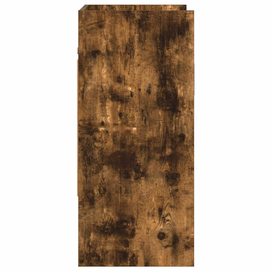 Wandplank Muurmontage Gerookt eiken 80 x 36 x 80 cm