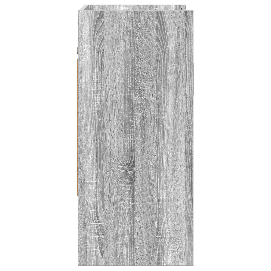 Wandplank Muurmontage Grijs Sonoma 80 x 36 x 80 cm Bewerkt hout