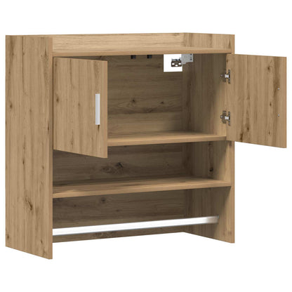 Wandplank Muurmontage Artisanaal eiken 80 x 36 x 80 cm