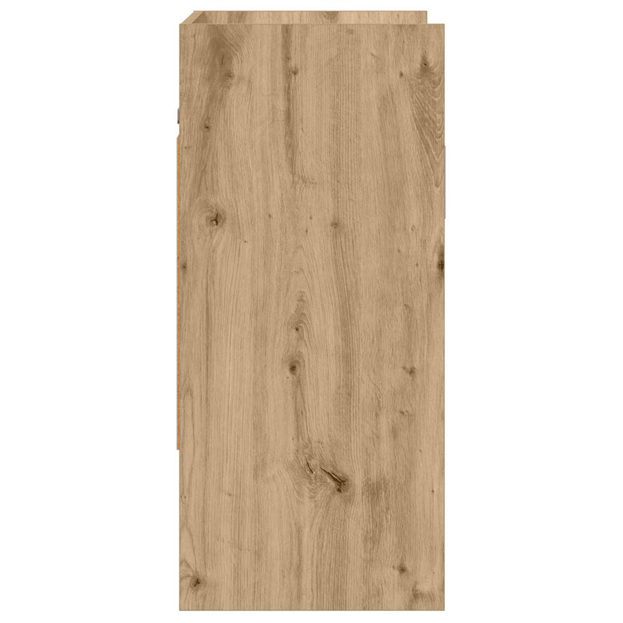 Wandplank Muurmontage Artisanaal eiken 80 x 36 x 80 cm