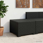 Eénpersoons Tuinbank Rattan Look PP Antraciet
