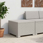 Eénpersoons Tuinbank Rattan Look PP Wit