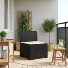 Tuinbank 1-persoons rattan look PP antraciet