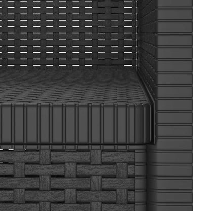 Eénpersoons Fauteuil Rattan Look PP Antraciet