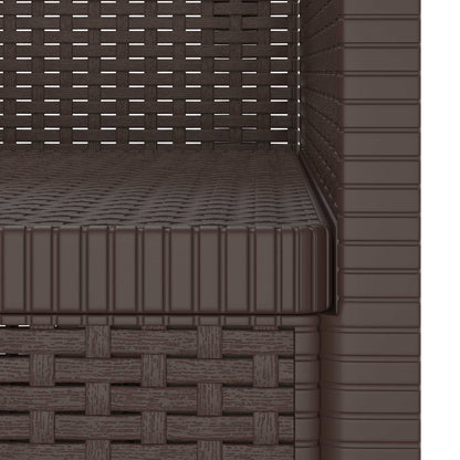 Eénpersoons Fauteuil Rattan Look PP Bruin