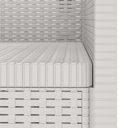 Eénpersoons Fauteuil Rattan Look PP Wit