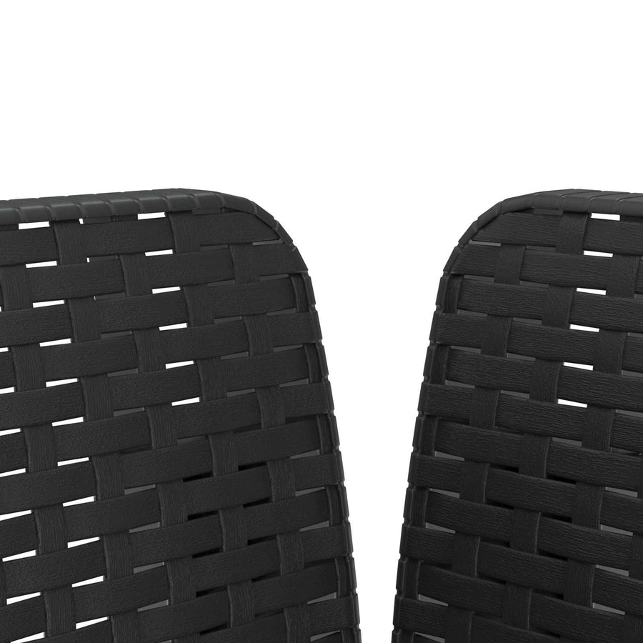Eénpersoons Fauteuil met Kussen Rattan Look PP Antraciet