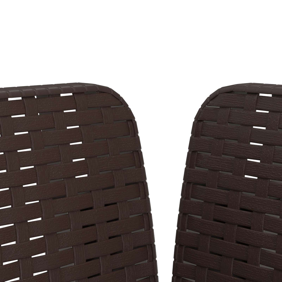 Eénpersoons Fauteuil met Kussen Rattan Look PP Bruin