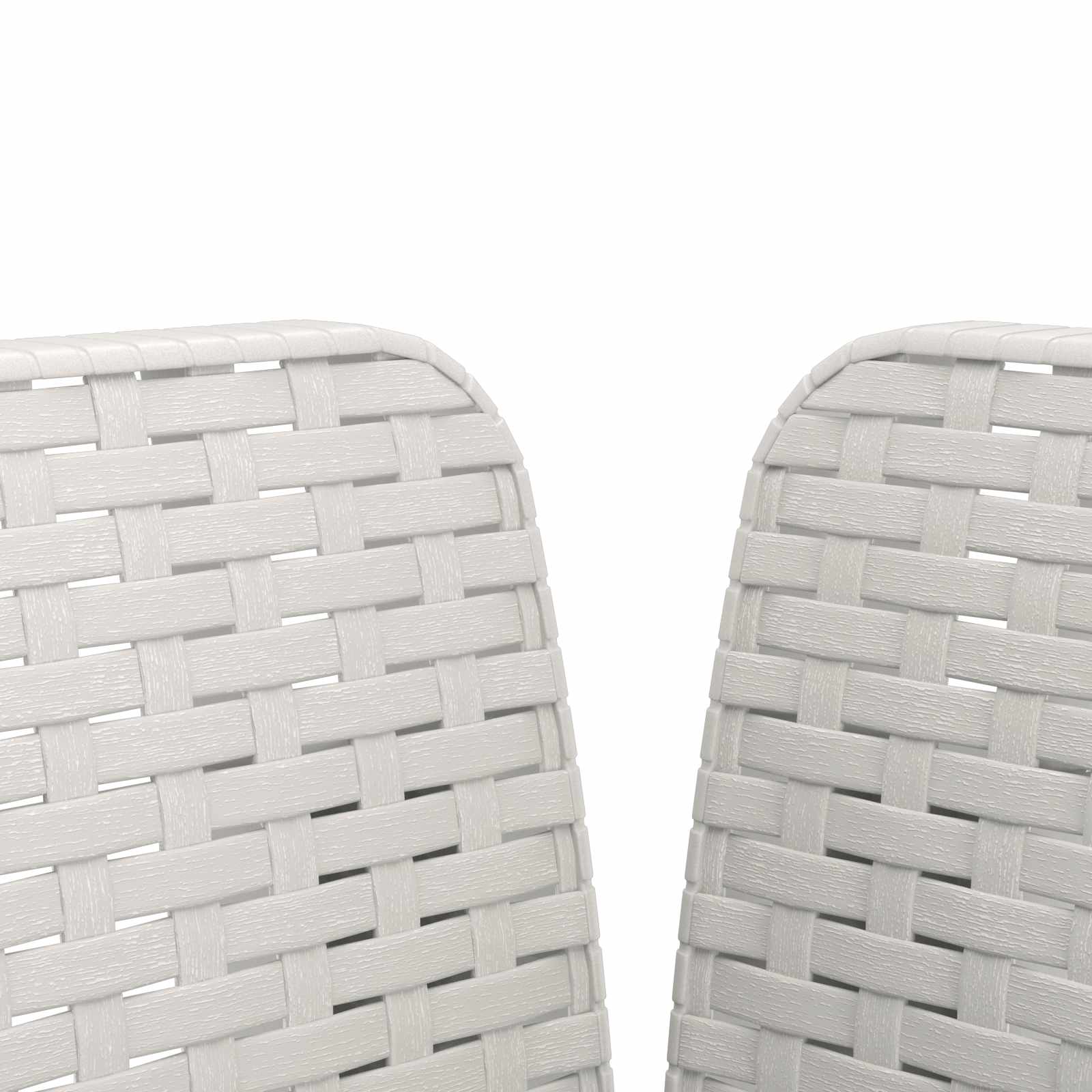 Eénpersoons Fauteuil met Kussen Rattan Look PP Wit