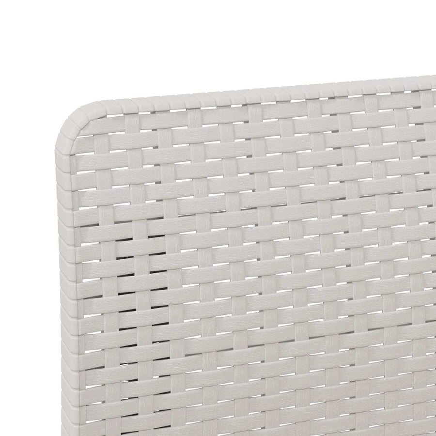 3-zits Tuinbank in Rattan Look PP Wit