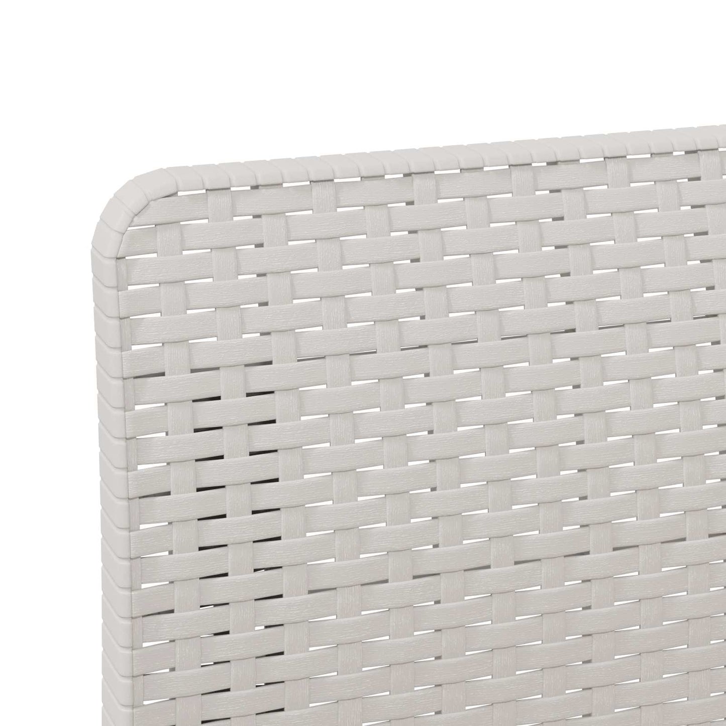 3-zits tuinbank met kussens in rattanlook PP Wit