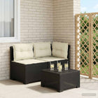 Tuinbank antraciet rattanlook PP 2-persoons