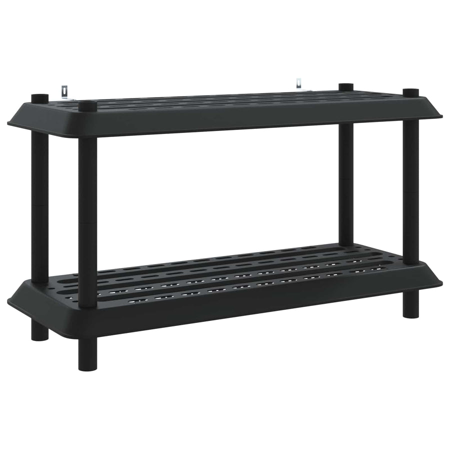 Plankenunit 2-laags 100 x 40 x 55,5 cm PP Antracietkleurig