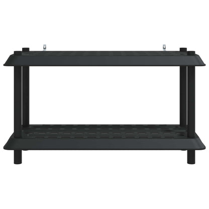 Plankenunit 2-laags 100 x 40 x 55,5 cm PP Antracietkleurig