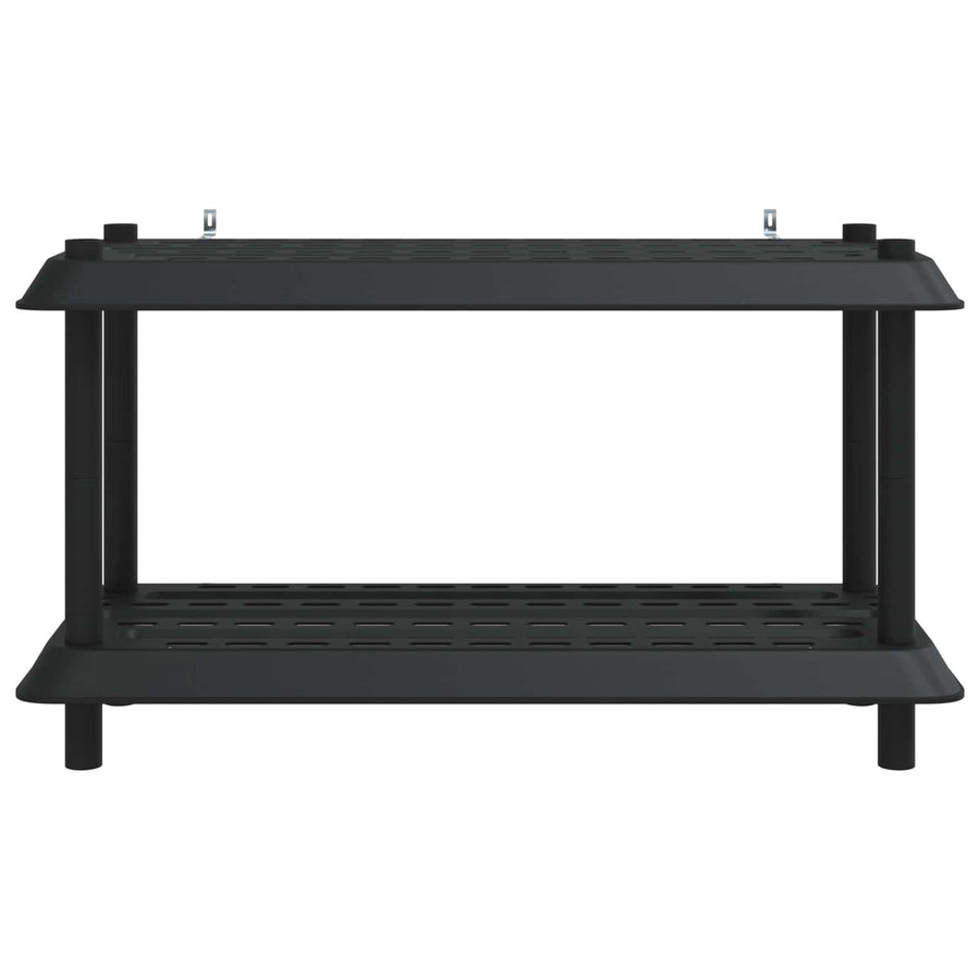 Plankenunit 2-laags 100 x 40 x 55,5 cm PP Antracietkleurig