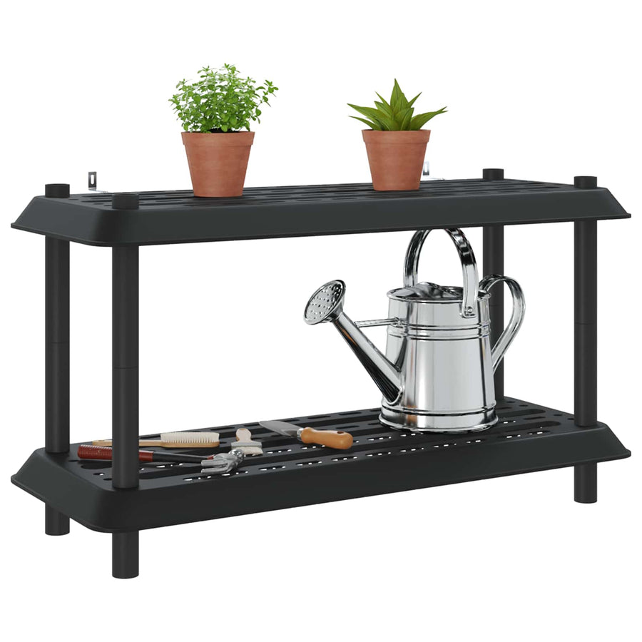 Plankenunit 2-laags 100 x 40 x 55,5 cm PP Antracietkleurig