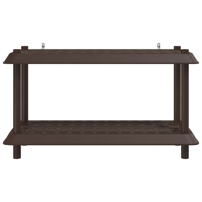 Plankenunit 2-laags 100 x 40 x 55,5 cm PP Bruin