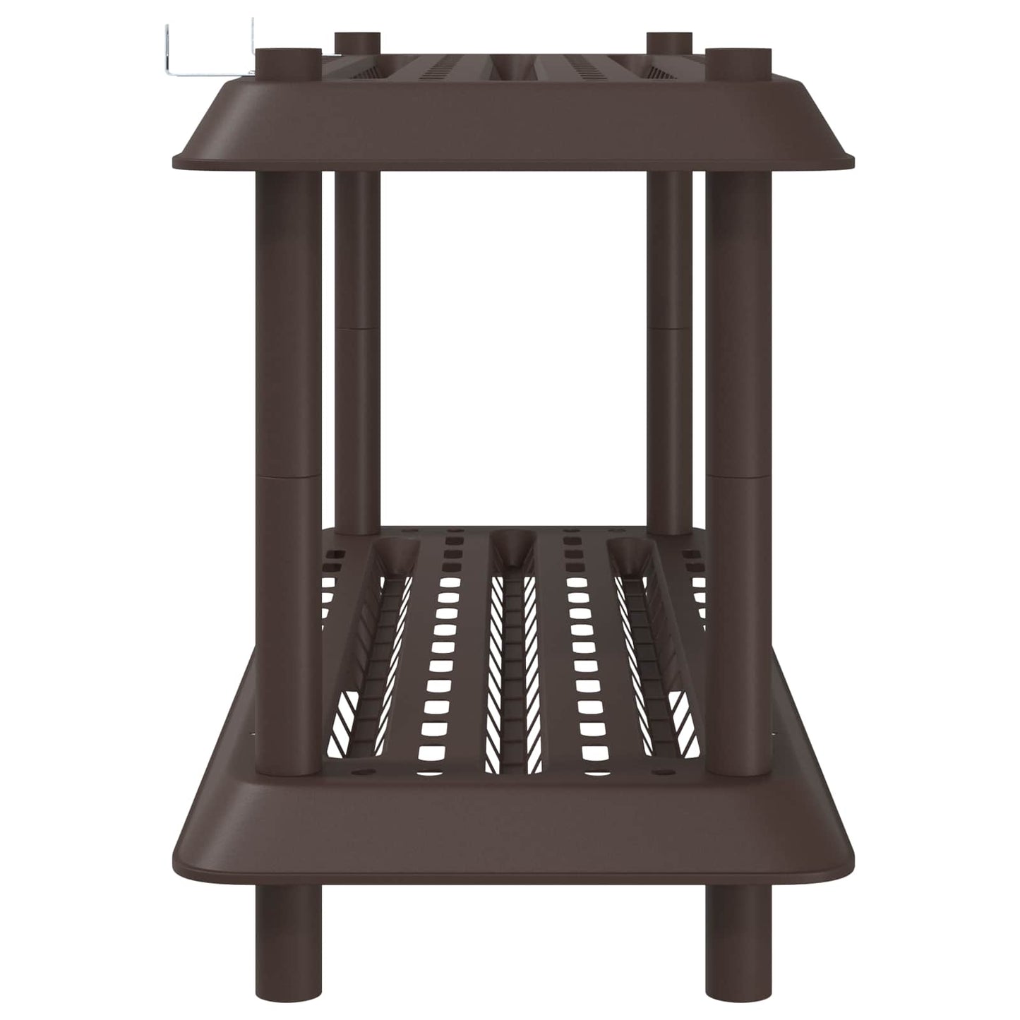 Plankenunit 2-laags 100 x 40 x 55,5 cm PP Bruin