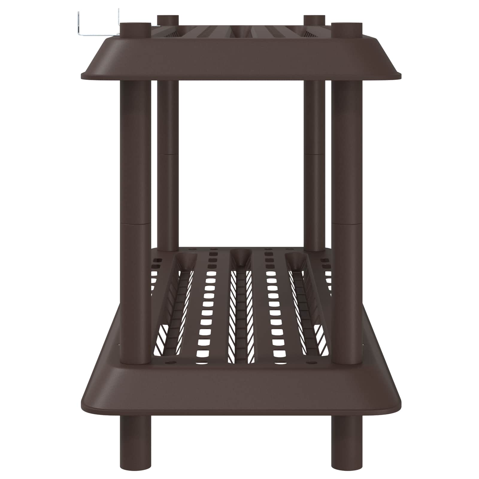 Plankenunit 2-laags 100 x 40 x 55,5 cm PP Bruin