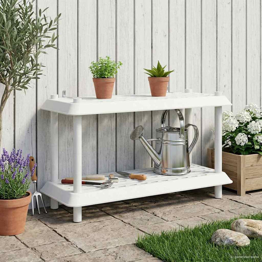 Plankenunit 2-laags 100 x 40 x 55,5 cm PP Wit