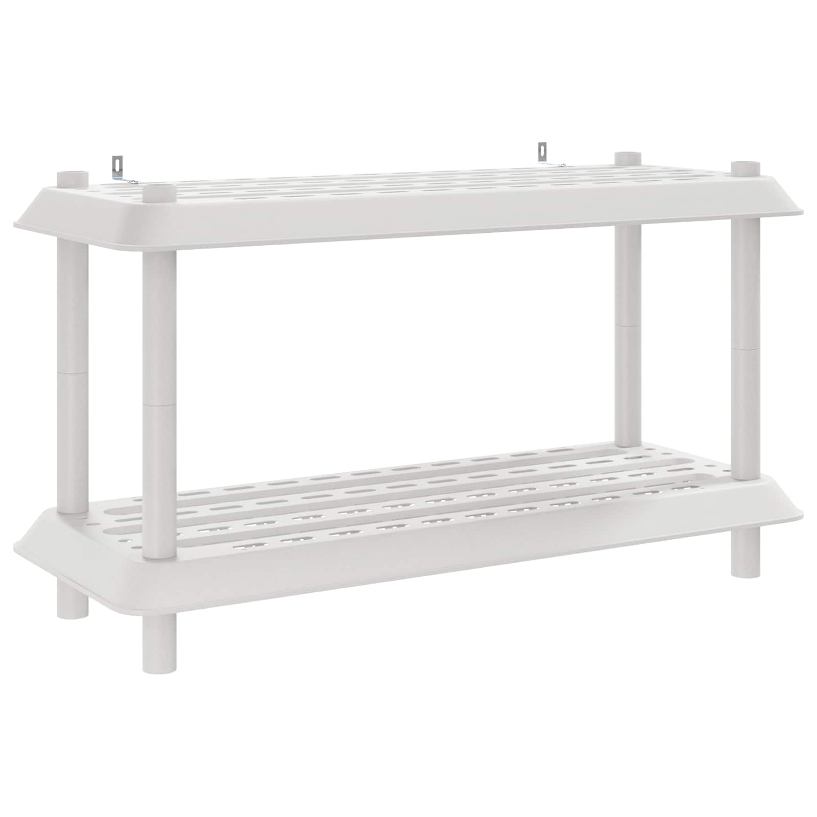 Plankenunit 2-laags 100 x 40 x 55,5 cm PP Wit