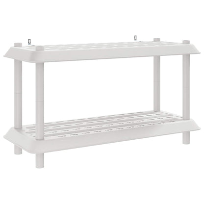 Plankenunit 2-laags 100 x 40 x 55,5 cm PP Wit