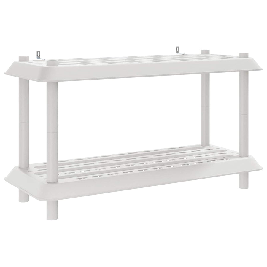 Plankenunit 2-laags 100 x 40 x 55,5 cm PP Wit