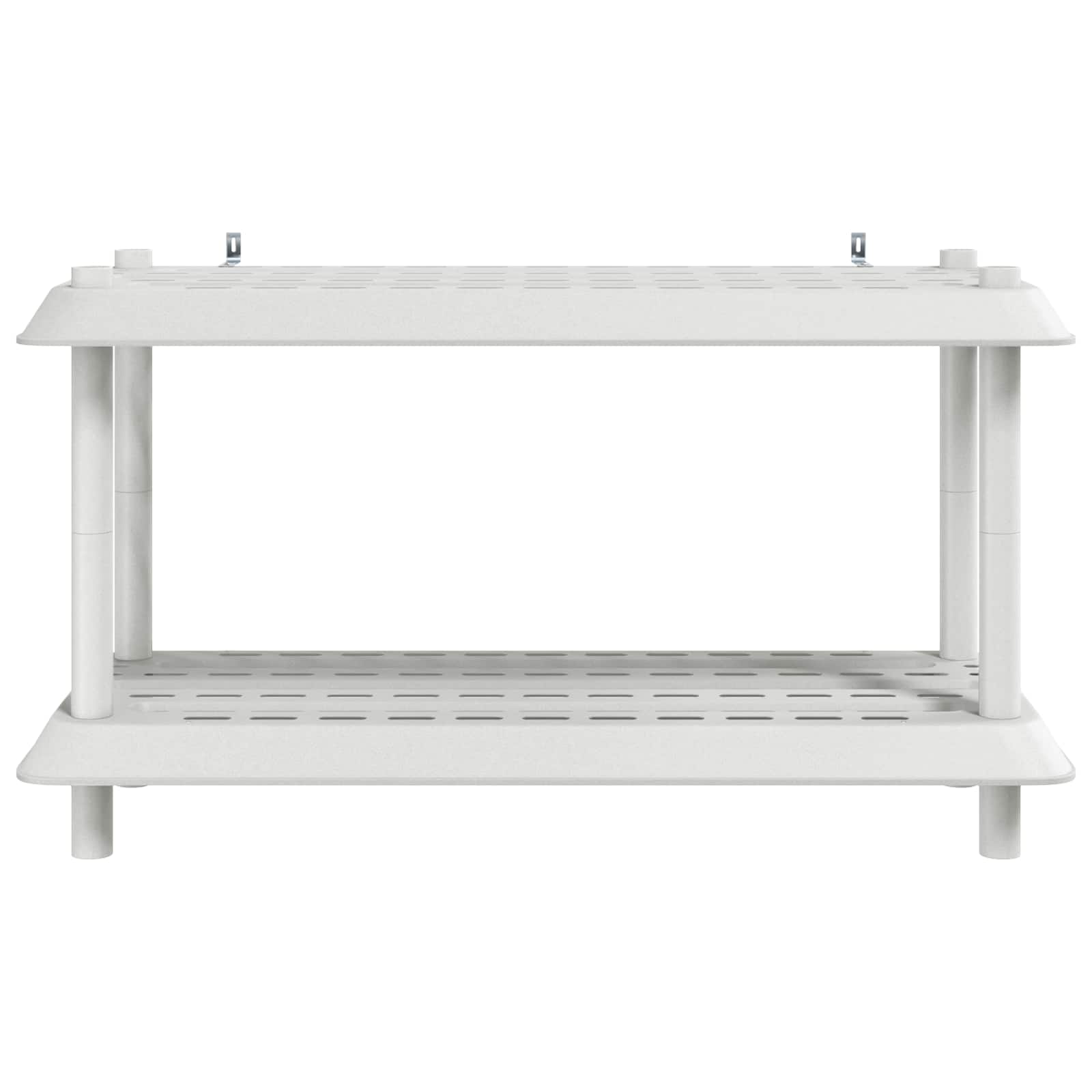 Plankenunit 2-laags 100 x 40 x 55,5 cm PP Wit