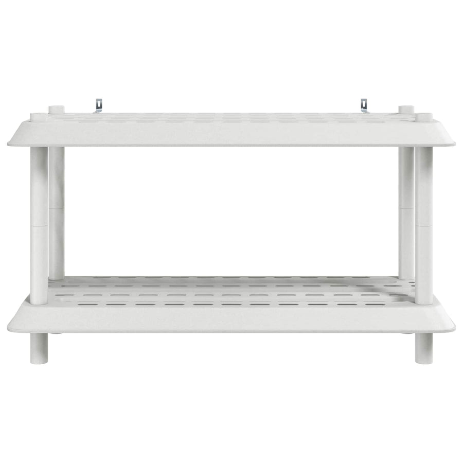 Plankenunit 2-laags 100 x 40 x 55,5 cm PP Wit