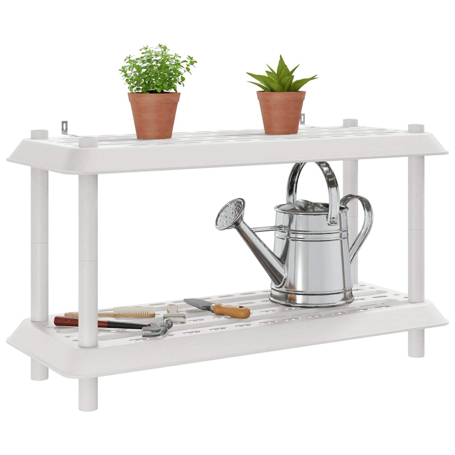 Plankenunit 2-laags 100 x 40 x 55,5 cm PP Wit