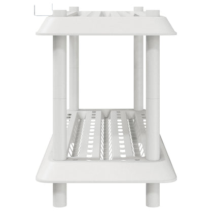 Plankenunit 2-laags 100 x 40 x 55,5 cm PP Wit