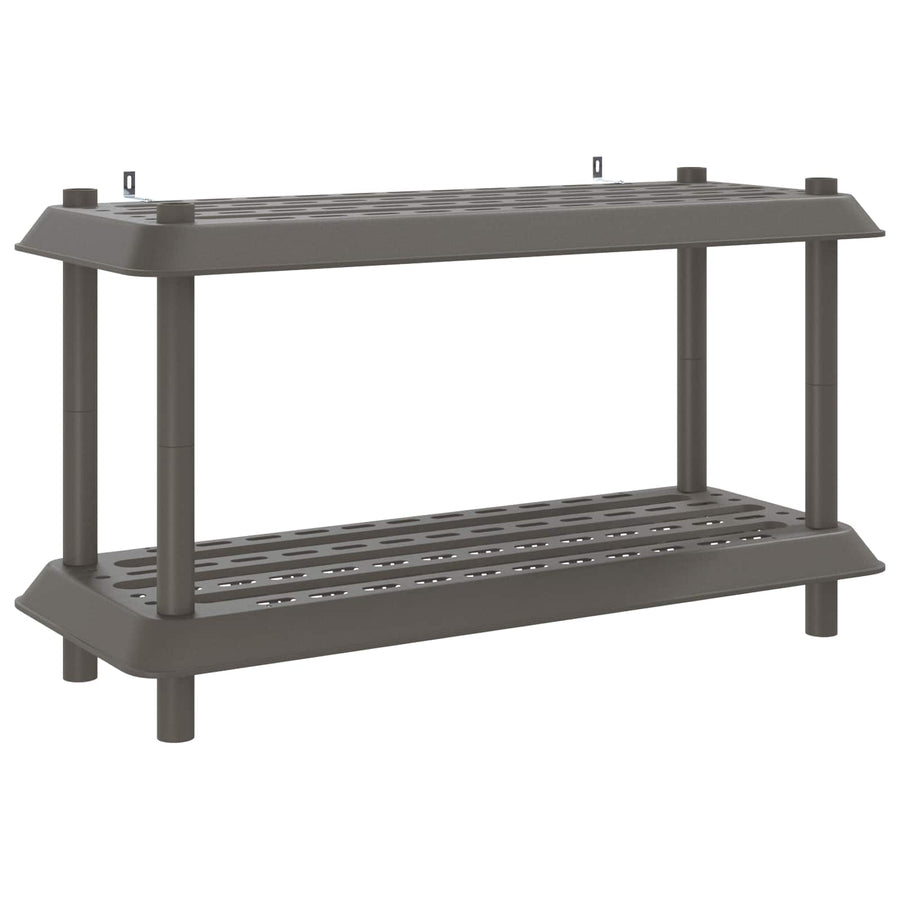 Plankenunit 2-laags 100 x 40 x 55,5 cm PP Lichtgrijs