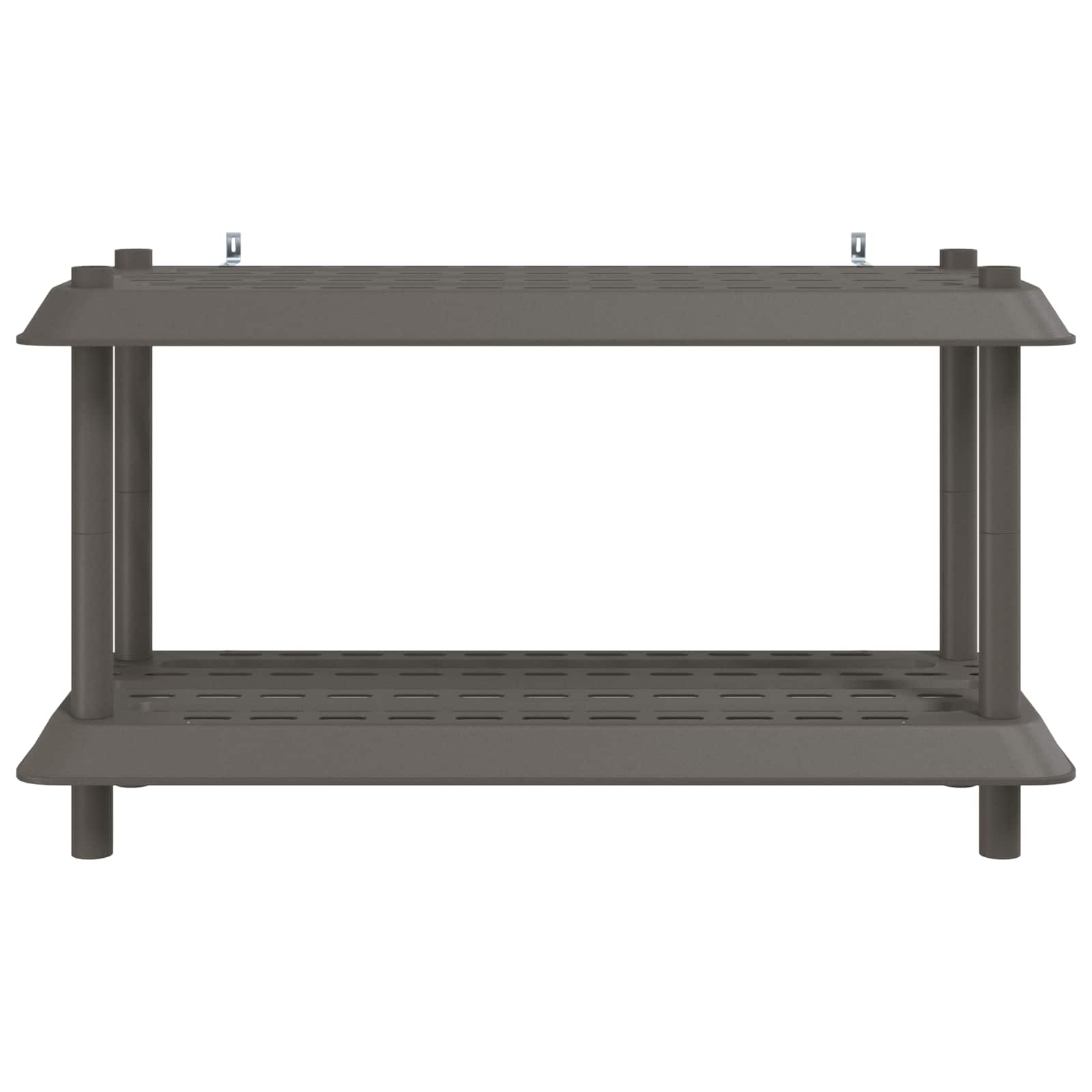Plankenunit 2-laags 100 x 40 x 55,5 cm PP Lichtgrijs